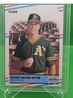 1998 Fleer Baseball Superstar Specials Rookie Record Setter Mark McGwire #629